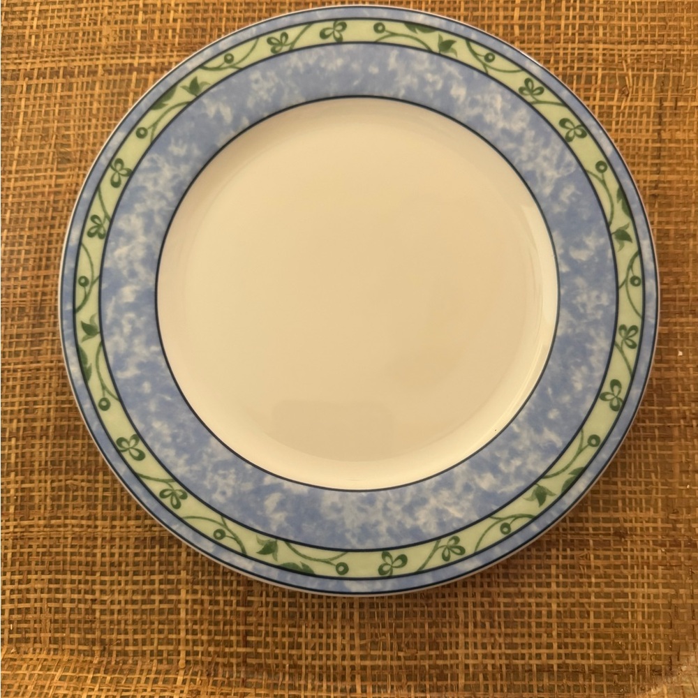 Wedgwood Blue and Green Dinnerware Salad Plate